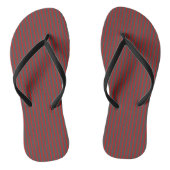 Tongs Rayures rouges et grises (Semelle)