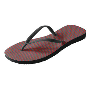Tongs Rayures rouges et grises