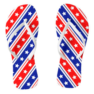 Tongs Red White Blue Stars and Stripes Coque-Mate iPhone