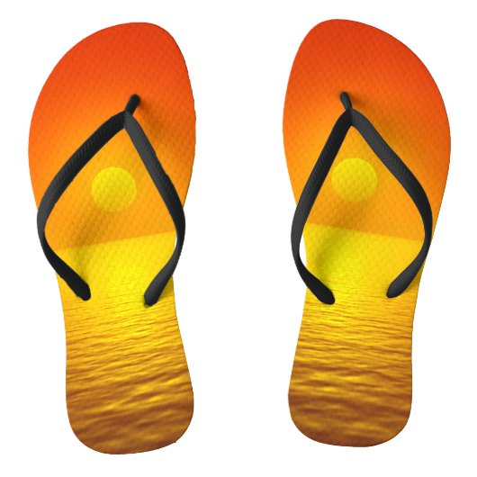 Tongs Réflexion du coucher de soleil (Semelle)