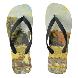 Tongs Régate à Hampton Court Alfred Sisley Affiche
