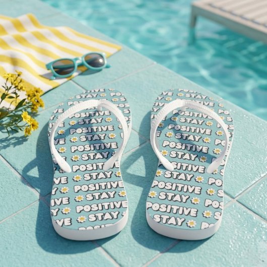 Tongs Restez Positif