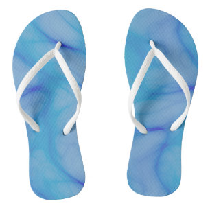 Tongs Résumé bleu
