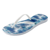 Tongs Résumé Bleu et Blanc (Incliné)