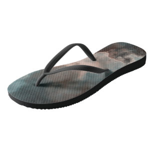 Tongs Résumé Marbré Abricot et Bleu