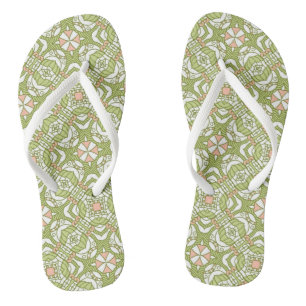 Tongs Rétro arrière - plan coloré 2 de motif