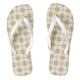 Tongs Rétro arrière - plan coloré 3 de motif