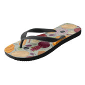 Tongs Rétro arrière - plan des légumes frais (Incliné)