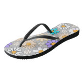 Tongs Retro Daisy Motif Simple.01. L Gray BG (Incliné)
