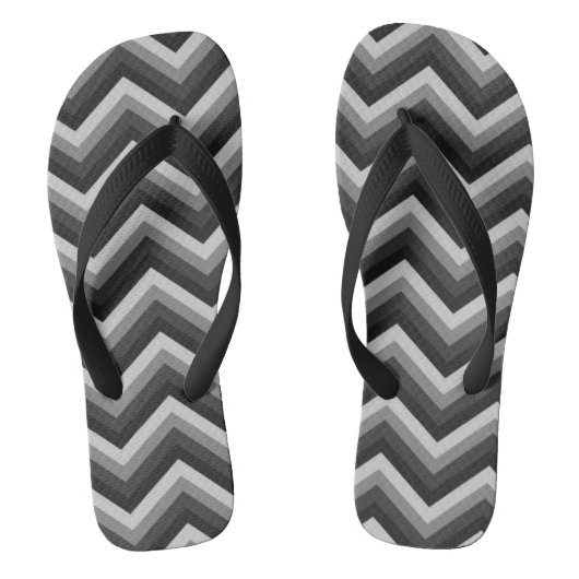 Tongs Rétro zigzag Chevron de motif (Semelle)