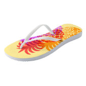 Tongs Réversible tropical hawaïen d'ananas de Momona (Incliné)