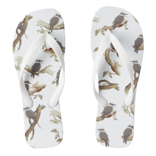 Tongs Rire Kookaburra Eucalyptus d'oiseaux australiens