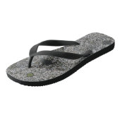 Tongs Roche grise de granit avec de la mousse verte (Incliné)