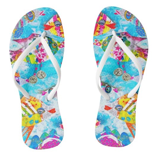 Tongs "Rollin fiascos de poisson en bas de rivière" (Semelle)