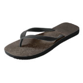 Tongs Romance en bronze de minuit | Satiny Grunge Damask (Incliné)