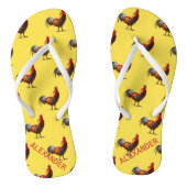 Tongs Rooster Poulet Personnel Fun Jaune Jaune (Semelle)