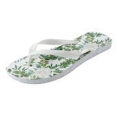 Tongs Rose blanche Mariage Floral Classic (Incliné)