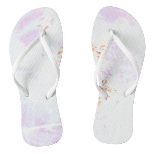 Tongs Rose de Mer et Blanc (Semelle)