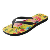 Tongs Rose et jaune cerise (Incliné)