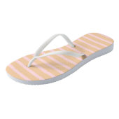 Tongs Rose Taffetas Moderne Rayé (Incliné)