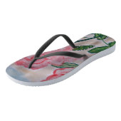 Tongs Roses d'été abstraites (Incliné)