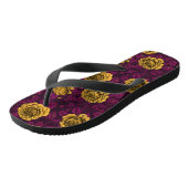 Tongs Roses jaunes (Incliné)