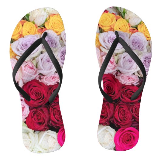 Tongs Roses Mixtes Colorées (Semelle)