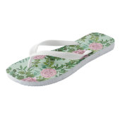 Tongs Roses roses Jardin Printemps Mariage (Incliné)