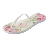 Tongs Roses roses rose Floral (Bridesmaids) (Incliné)