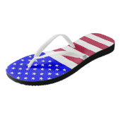 Tongs Rouge, blanc et bleu (Incliné)