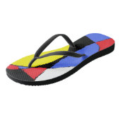 Tongs Rouge et Bleu Abstrait (Incliné)