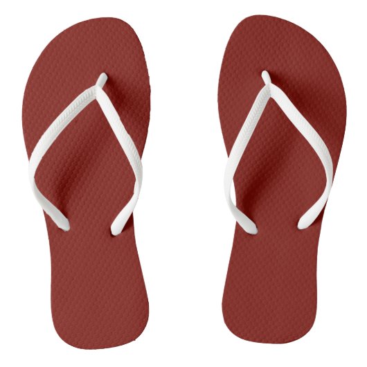 Tongs Rouge grange (couleur solide) (Semelle)