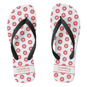 Tongs Rouge Moderne Simple Cool Papa Premier Fête des Pè