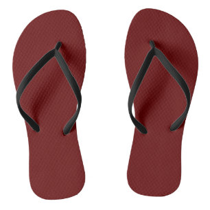 Tongs Rouge sanguin (couleur solide)