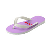 Tongs rouges lilas Zen (Incliné)