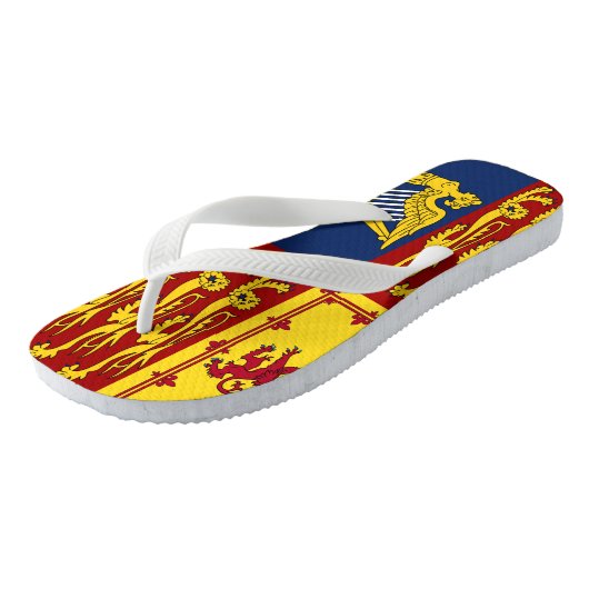 Tongs Royal Standard Flag Royaume-Uni Angleterre Royaume (Incliné)