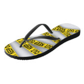 Tongs Ruban de police 3d interdisant l'accès (Incliné)