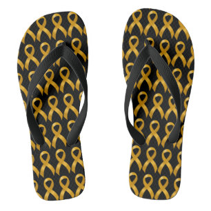 Tongs Ruban d'or sur le cancer de l'enfant