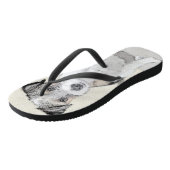 Tongs Russell Terrier Peinture rugueuse - Art Chien orig (Incliné)