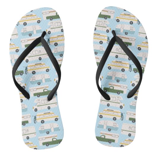 Tongs RV Campervan vanlife Motorhome Trailer CUSTOM Blue (Semelle)