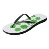 Tongs Saint Patrick’s Day avec trèfle (Incliné)