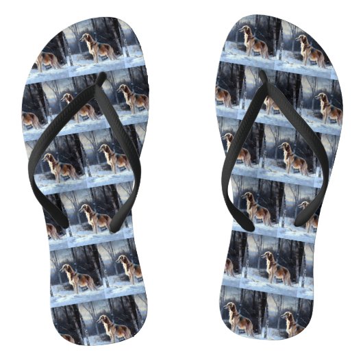 Tongs Saluki Laisser neiger Noël (Semelle)