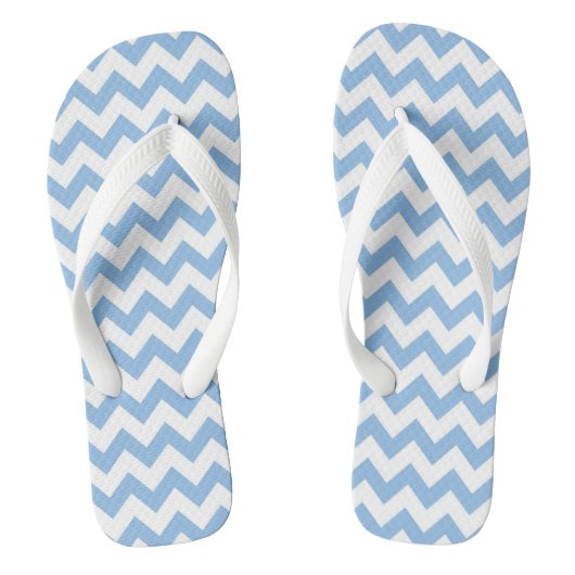 Tongs Sandales à chevrons bleu clair (Semelle)