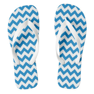 Tongs Sandales à chevrons bleus