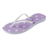Tongs Sandales à étoiles violettes (Incliné)