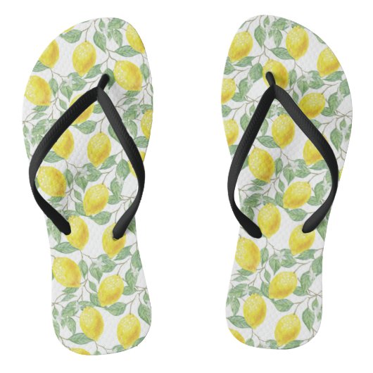 Tongs Sandales citron. (Semelle)