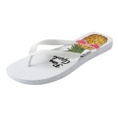 Tongs Sandales D'Ananas Mignées, Feuilles D'Ananas (Incliné)