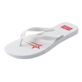 Tongs Sandales de mode pour hommes et femmes avec texte (Incliné)