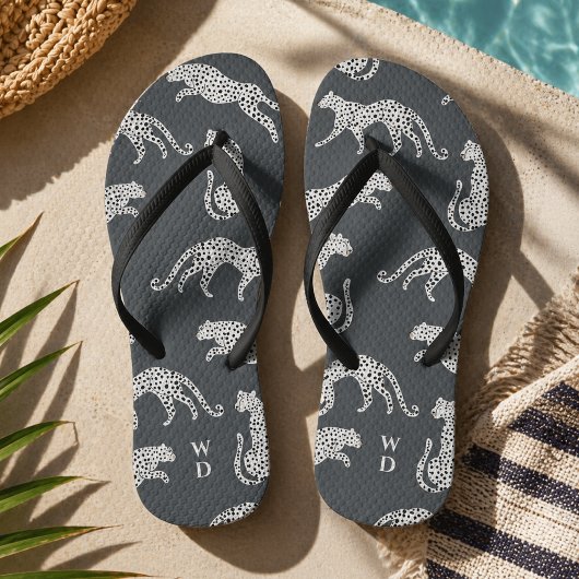 Tongs | Sandales de plage à motif guépard