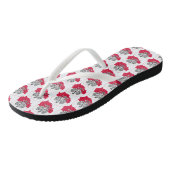 Tongs Sandales Drapeau Carte Pologne (Incliné)